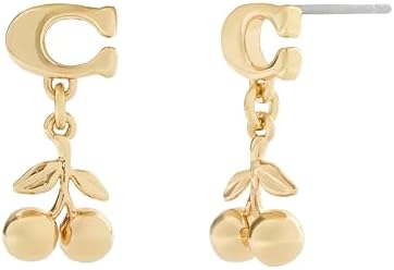 Amazon.com: COACH Women's Vintage Charms Cherry Stud Earrings